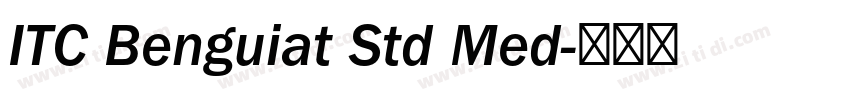 ITC Benguiat Std Med字体转换